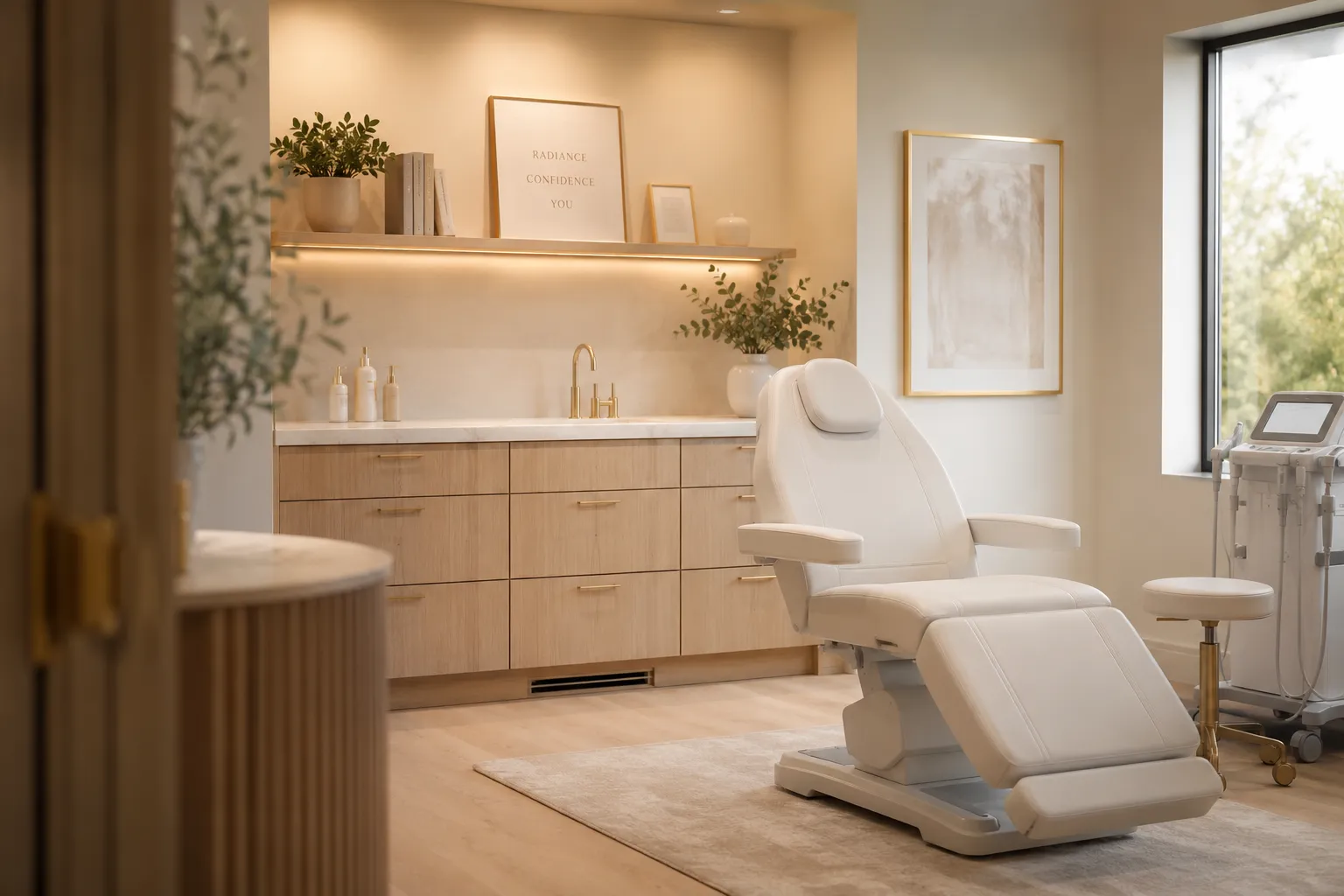 FloAesthetics treatment room in Clear Lake, Iowa